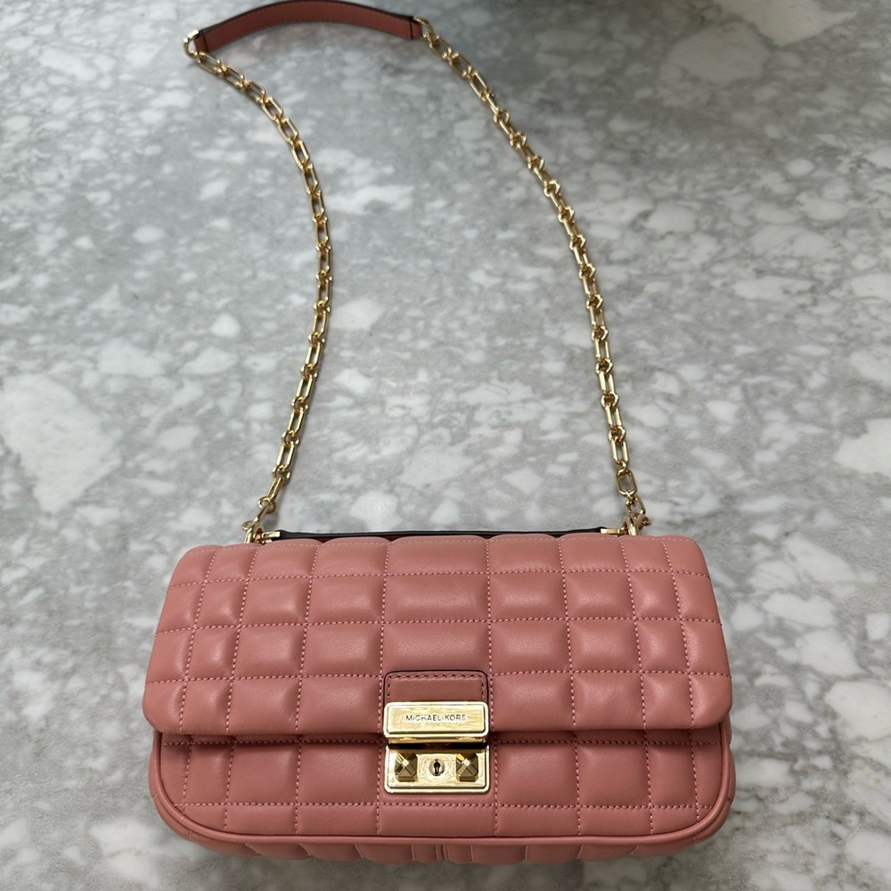 NWT Michael Kors Tribeca Large Desert Rose Handbag